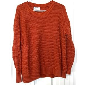 Old Navy Shaker chunky knit Pullover Sweater women’s size large crewneck teacher